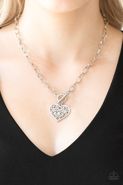 Victorian Romance silver necklace