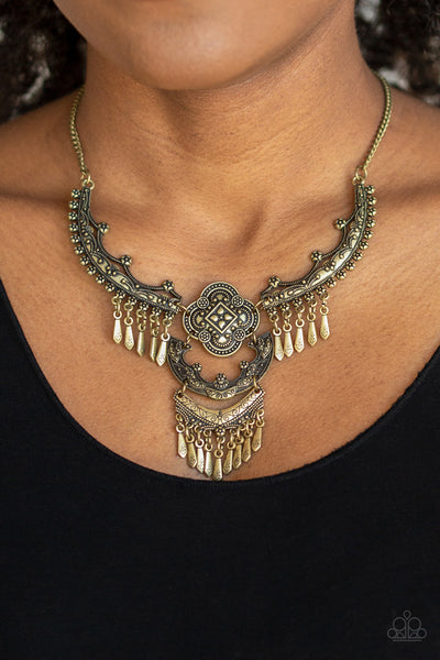 Rogue Vogue - Brass necklace