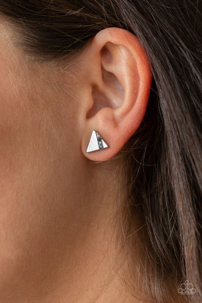 Pyramid Paradise - Silver earrings