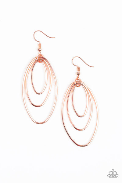 All OVAL The Place - Copper earrings