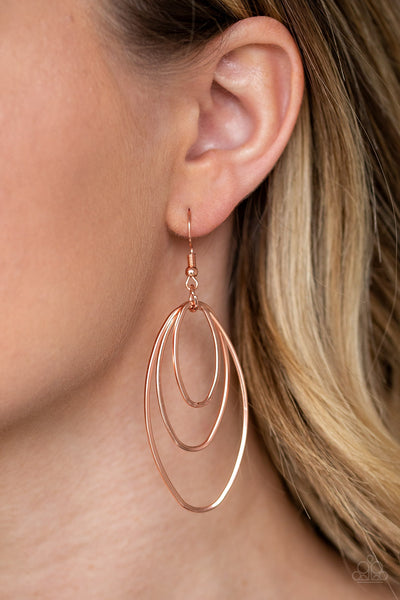 All OVAL The Place - Copper earrings
