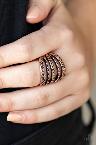 Textile Bliss - Copper ring