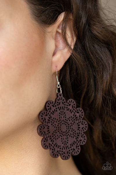Coachella Cabaret - Brown earrings