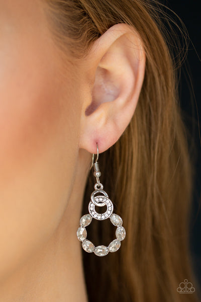 Diamond Deluxe - White earrings