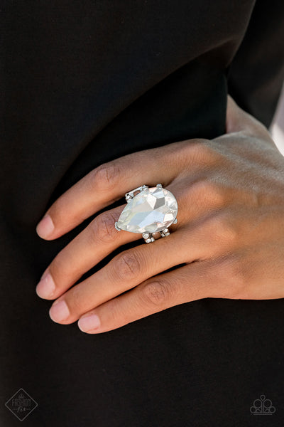 Dining On Dazzle White Ring Fashion Fix