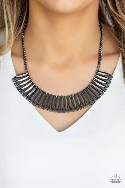 My Main MANE - Black gunmetal necklace