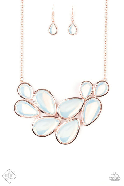 Iridescently Irresistible rose gold necklace fashion fix