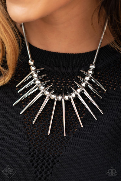 Fully Charged - Silver Necklace Fashion Fix Dec 2020