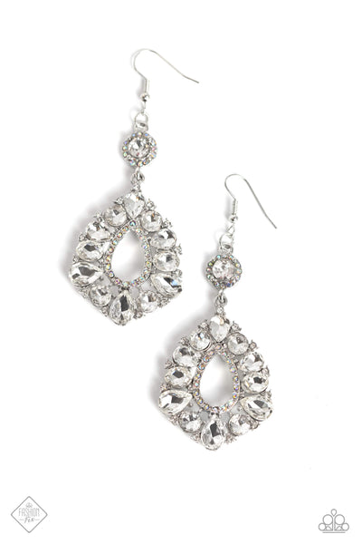 Happily Ever Exquisite - White Earrings Fashion Fix 07/2023