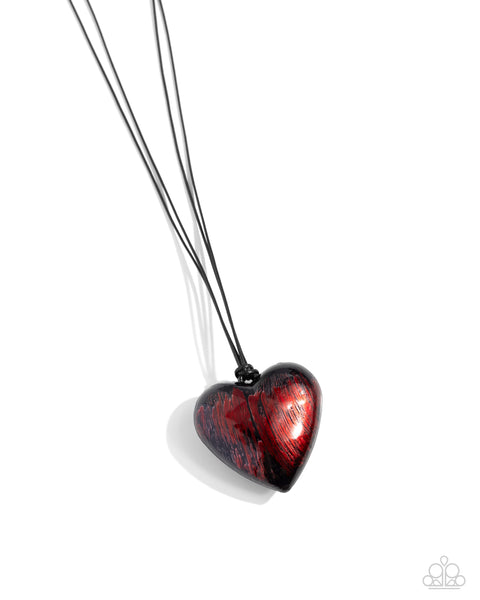 Boyfriend Behavior - Red Heart Necklace