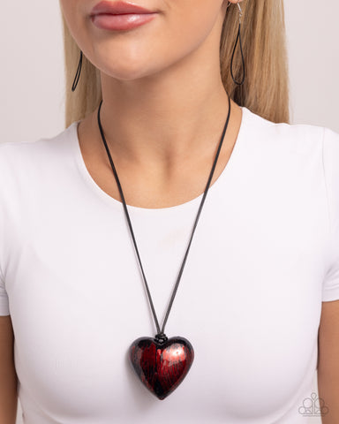 Boyfriend Behavior - Red Heart Necklace