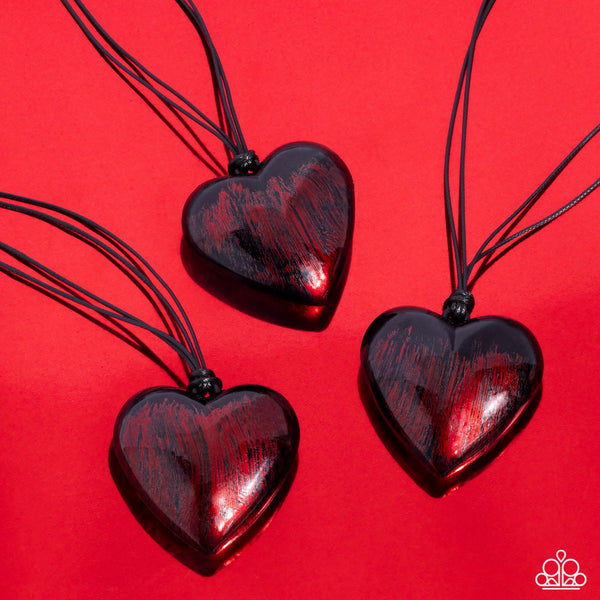 Boyfriend Behavior - Red Heart Necklace