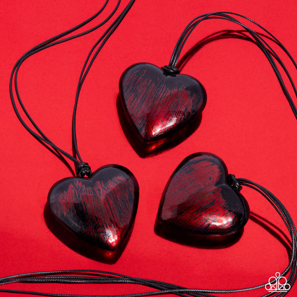 Boyfriend Behavior - Red Heart Necklace