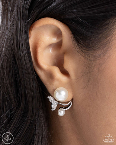 Modular Mermaid - White Earrings