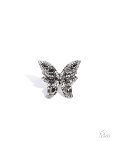 Fluttering Feeling - Silver Butterfly Ring