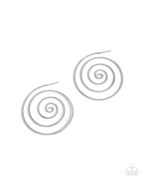 Seize the Spiral - Silver Earrings