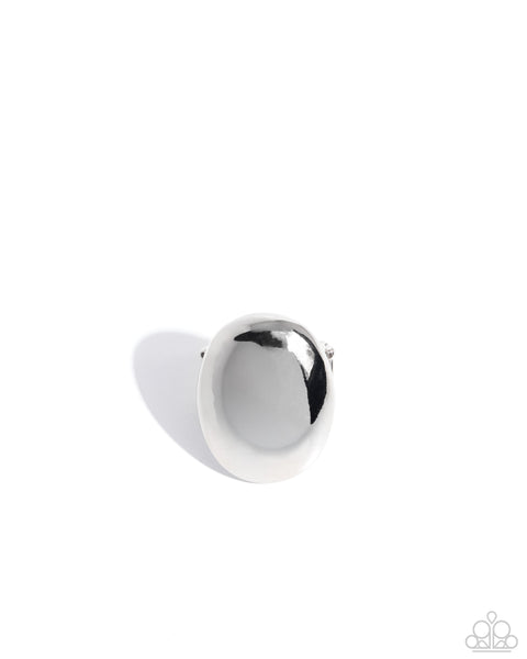 Omniscient Oval - Silver Ring