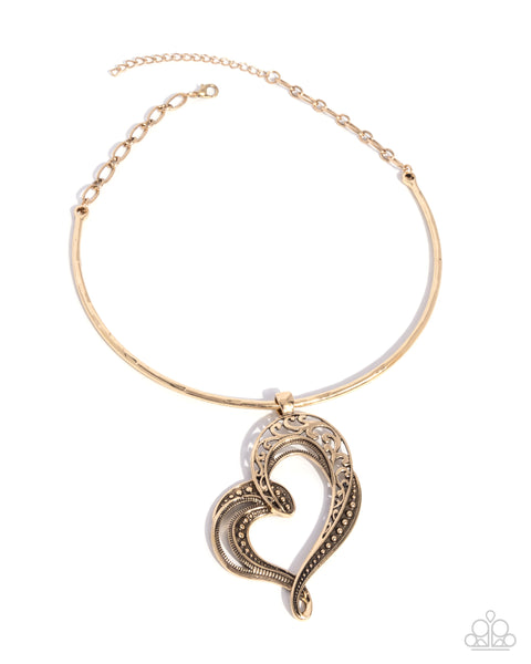Concentric Courtship - Gold Necklace
