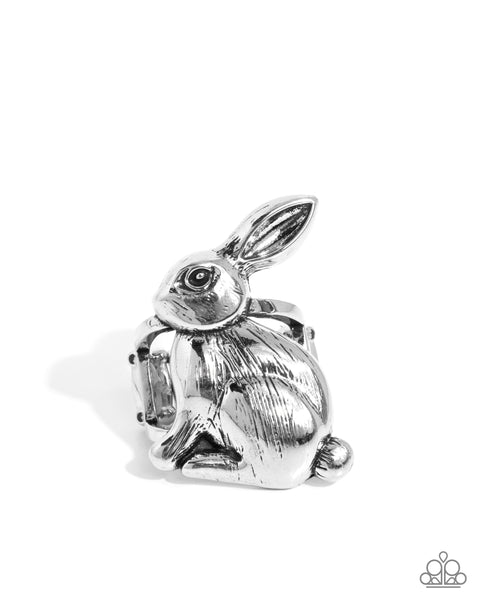 Rabbit Radiance - Silver Ring Rabbit