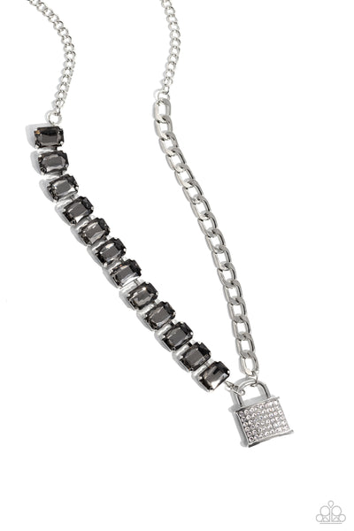 Lock and Roll Silver Necklace