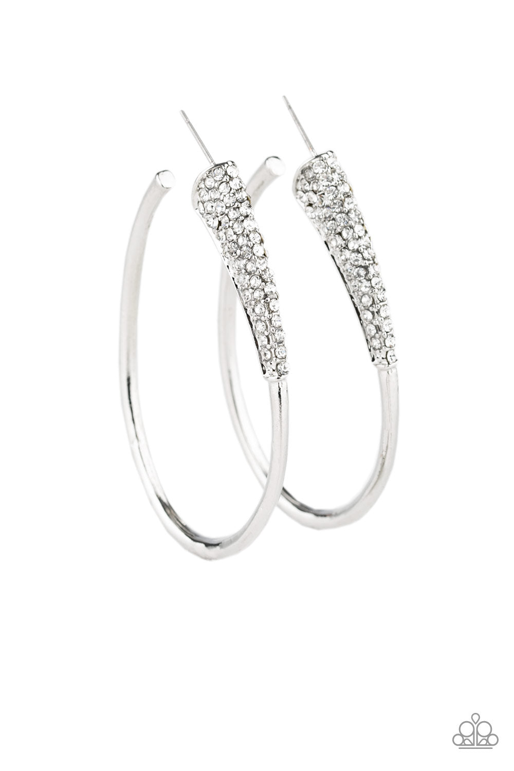 Winter Ice white earrings