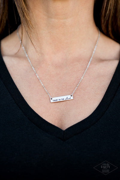 Trust In The Lord - Silver necklace