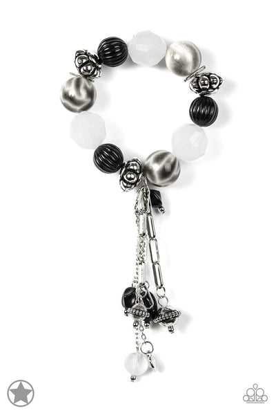 Lights! Camera! Action! black/ white Blockbuster bracelet