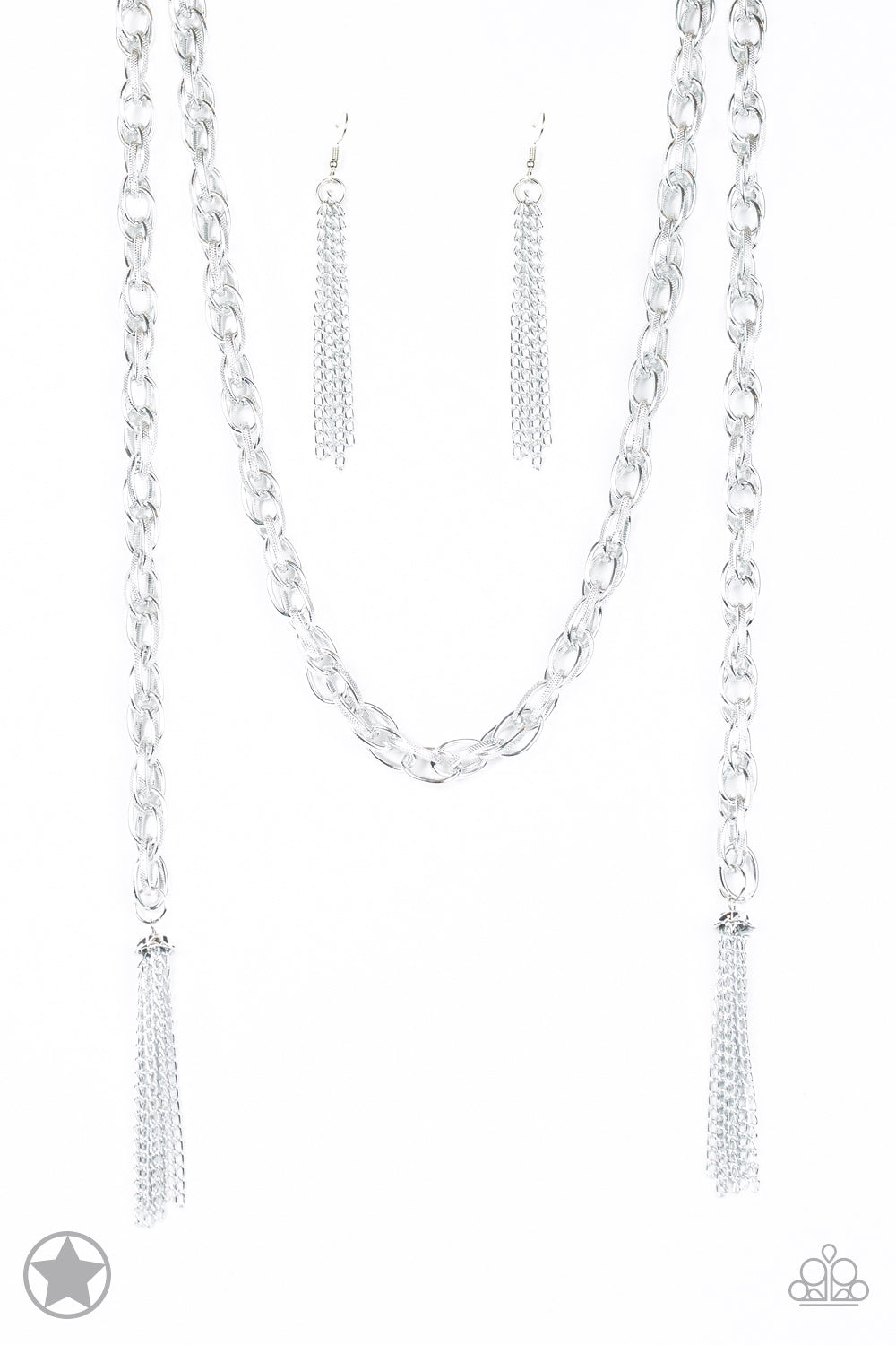 SCARFed for Attention - Silver Necklace BlockBuster