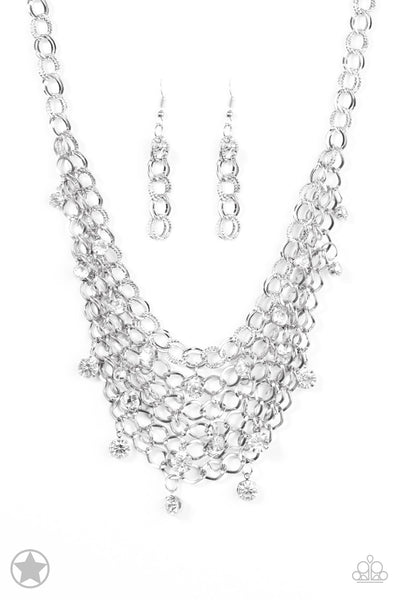 Fishing for Compliments - Silver blockbuster necklace