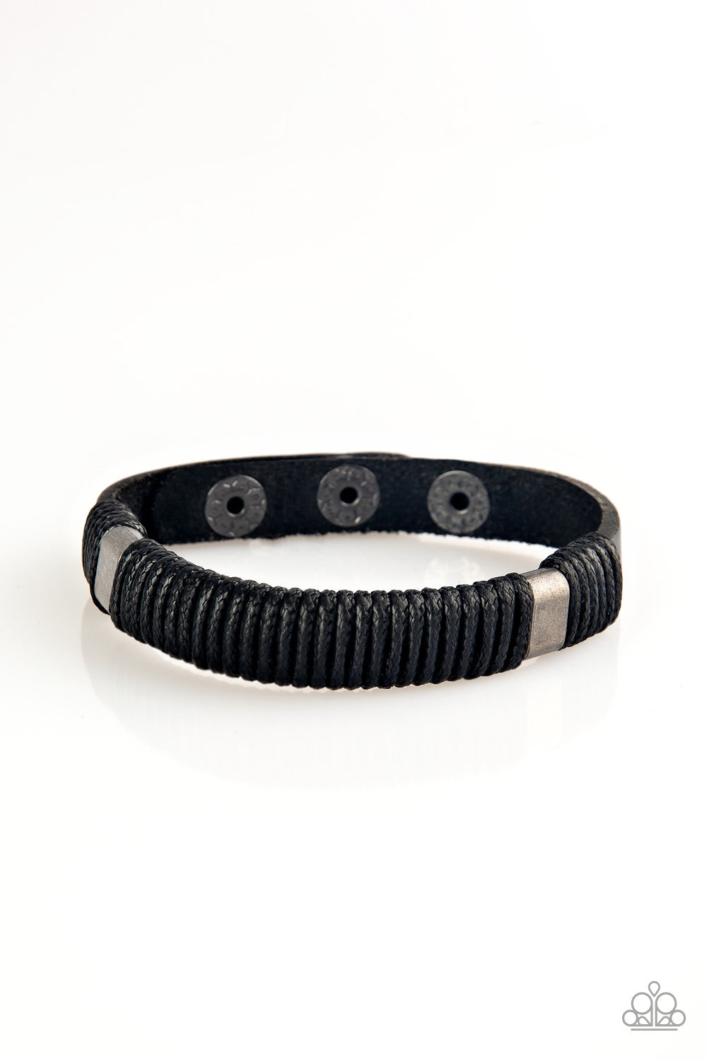 What Happens On The Road... - Black urban bracelet