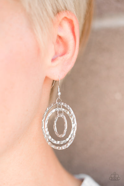 Radical Ripple - Silver earrings