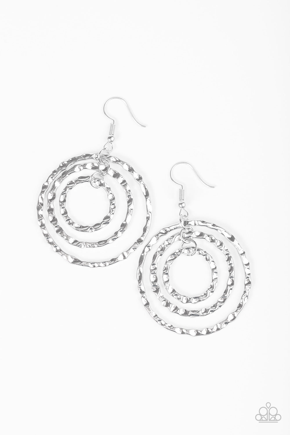 Radical Ripple - Silver earrings