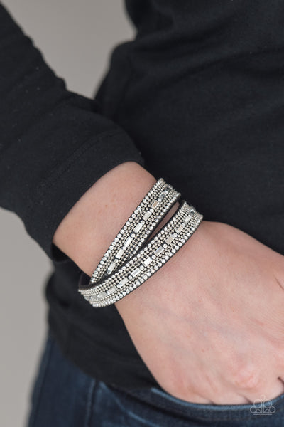 Shimmer and Sass - Black urban bracelet