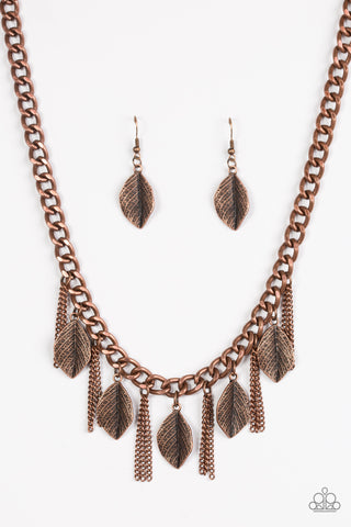 Serenely Sequoia - Copper necklace