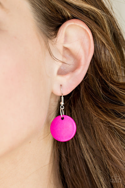 Barbados Bopper - Pink Necklace Wooden