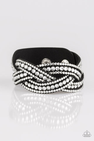 Bring On The Bling - Black urban bracelet