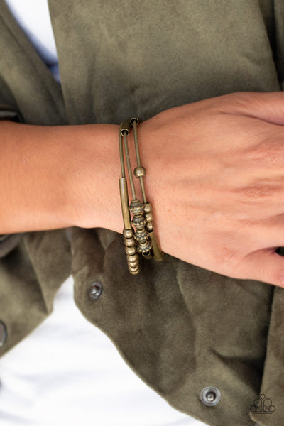 Industrial Instincts - Brass bracelet