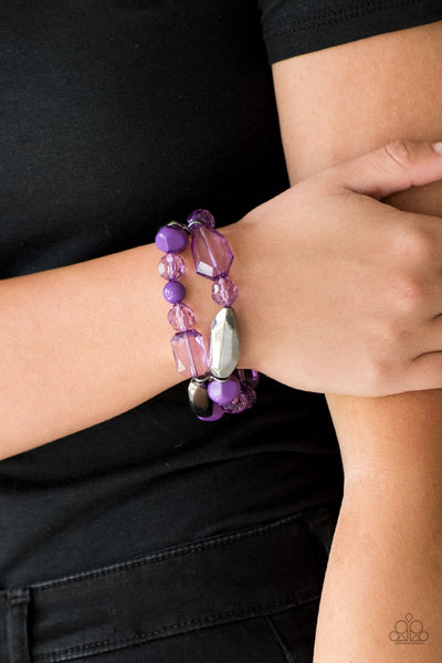 Rockin Rock Candy - Purple bracelet