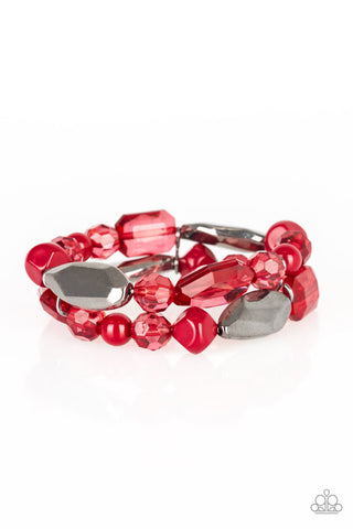 Rockin Rock Candy - Red bracelet