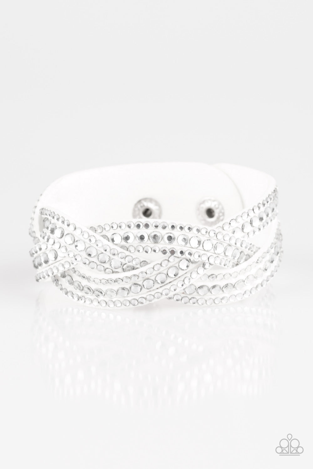 Bring On The Bling - White Urban Bracelet