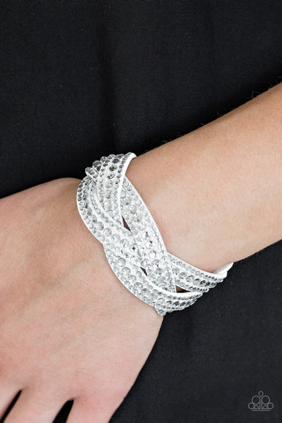 Bring On The Bling - White Urban Bracelet