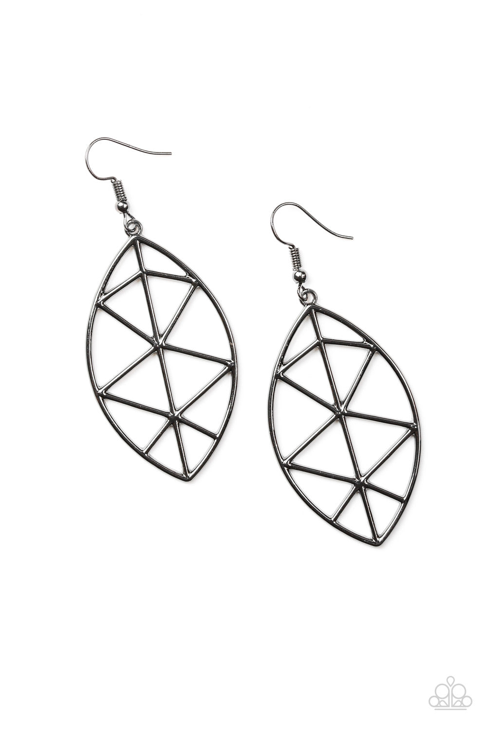 Unbreakable - Black gunmetal earrings