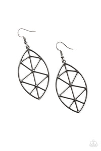 Unbreakable - Black gunmetal earrings