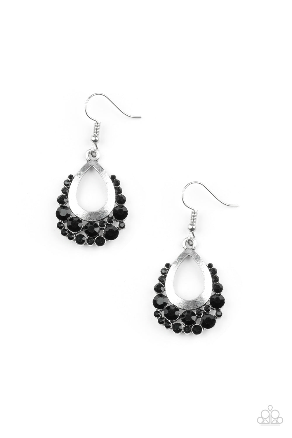 Table For Two - Black earrings