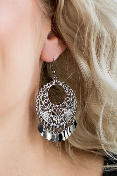 Far Off Horizons - Black Gunmetal Earrings