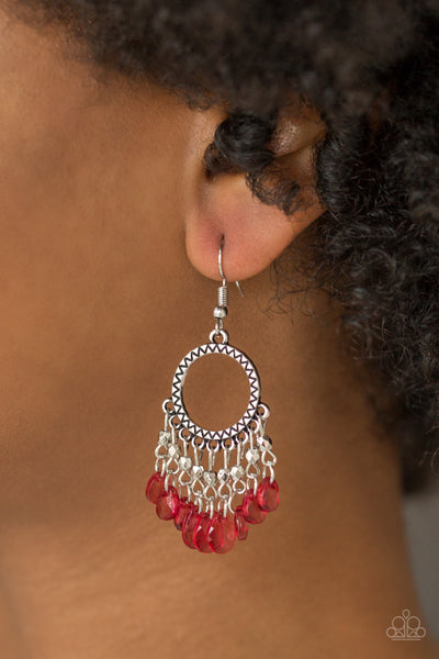 Paradise Palace Red Earrings