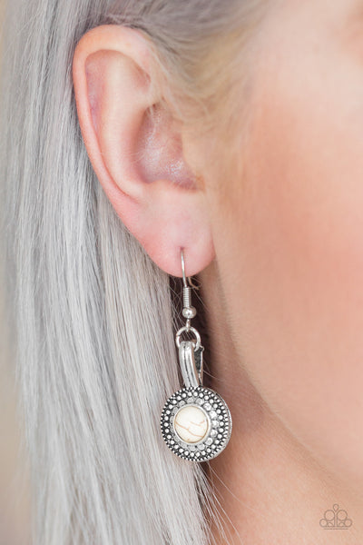 Simply Stagecoach - White earrings