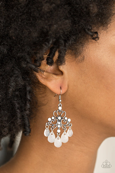 Dip It GLOW - White earrings