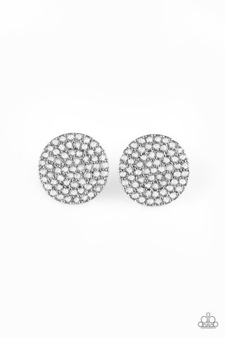 Radiant Ripples - White earrings