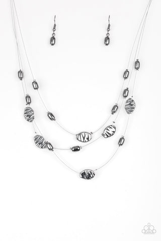 Top ZEN - Black gunmetal necklace